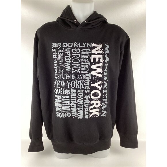 NGT New York Hoodie Men's Size Large L Soho Time Square Broadway Central Park - Picture 2 of 10